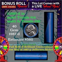 1-5 FREE BU Nickel rolls with win of this 1987-d S