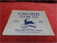 Rare 1904 John Deere Plow Co. Vehicles Brochure.