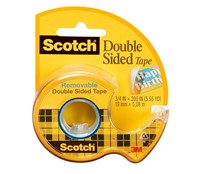 Scotch Removable Double Sided Tape 3/4in x 200in