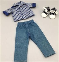 Sasha Clothes 16in Gregor Doll jeans/shirt/shoes