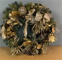 Beautiful 24” Frontgate Lighted Wreath #2