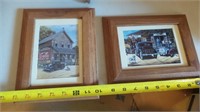 (2) Framed Coca-Cola Pictures 9.5x7.5"