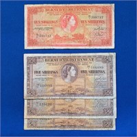 Bermuda Bank Notes 1952-57