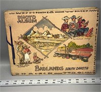 Vintage badlands South Dakota photo album