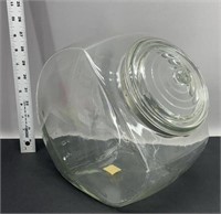 Antique store countertop glass jar