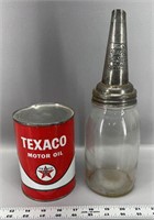 Antique The Master Oil bottle & sealed Texaco
