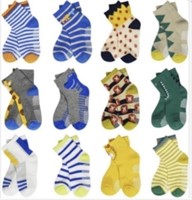 12 Pairs Boys Socks ages 3-5yrs 

New- Open