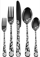 20 pcs Silverware Set (Black) Stainless