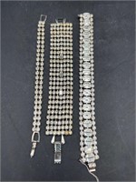Vintage costume jewelry bracelets