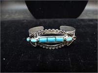 Southwestern Style Turquoise Color Cuff Bracelet