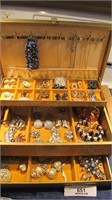 Gold color Jewelry box FULL