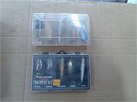 2 plastic box's of lures and misc. Tackle