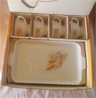 vintage Wheat snack set