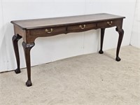 3 DRAWER H ALL TABLE WITH BALL & CLAW LEG