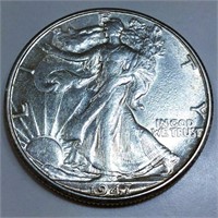 1947-D Walking Liberty Half Dollar High Grade