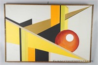 Modernist Abstract Painting - Van Burkom, 1968