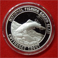 National Fishing Grand Slam -Trout 1 Ounce Silver