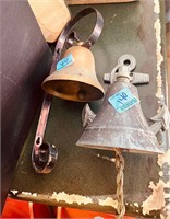 vintage nautical bell and brass bell