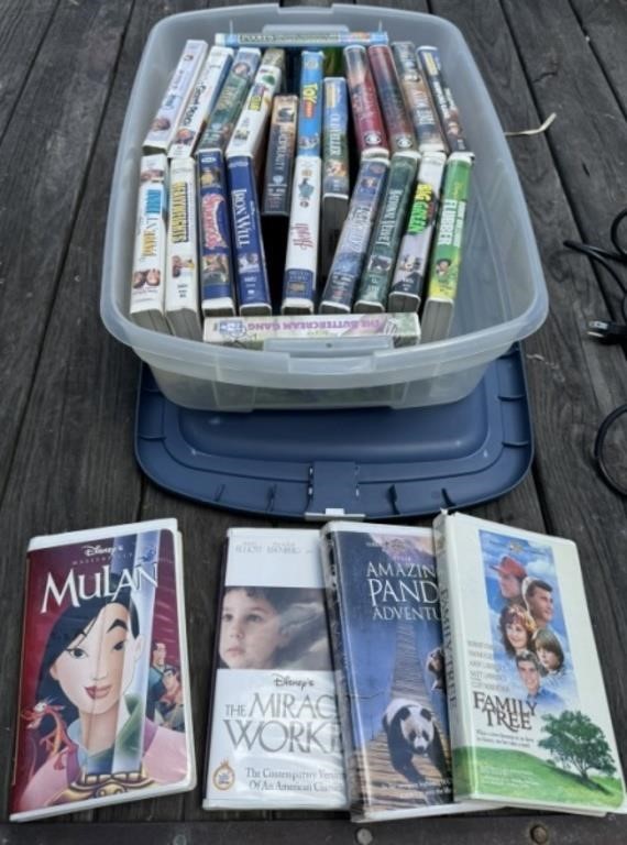 Tote Full of Many VHS