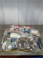 Assortment of crafting supplies