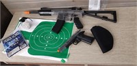 Crossman BB Rifle & Handgun + ammo & Targets