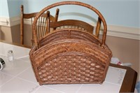 Wicker Magazine rack