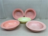 Mid-century modern PLATONITE modern tone bowls