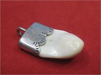 Sterling Silver Tested Elks Tooth Pendant
