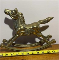 Brass 12in rocking horse. Excellent condition