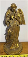 15in composite gold color angel statue