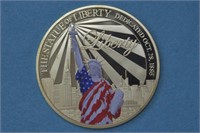 Liberty Copper Round Gold Layered Colorized
