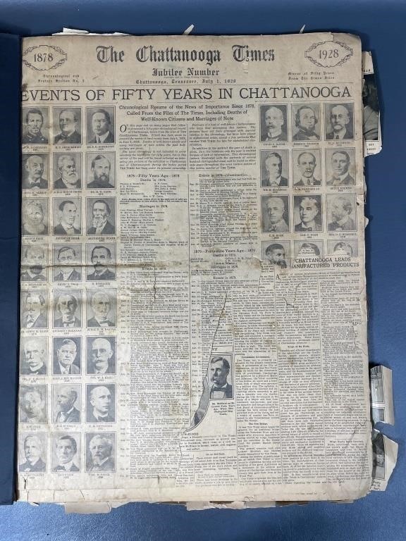 1928 The Chattanooga Times Newspaper