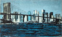 Olivier Catte "NYC#612" Acrylic & Wax on Canvas