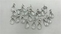 Vintage Pendalogue Prisms W/ Octagons Clear Glass