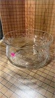 Glass bowl etched