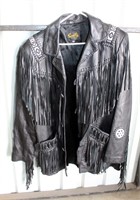 Scully Kid Leather Fringe Jacket - Size 46