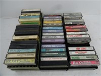 Lot of Vintage Music Cassettes in Cases - Led