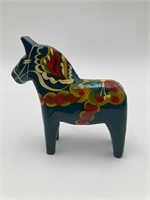 Vintage Dalahemslöjd Wooden Horse Figure