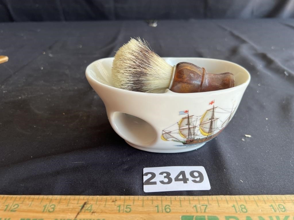 Vintage Shaving Mug & Brush