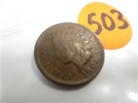 1902 Indian cent, full Liberty, x-fine