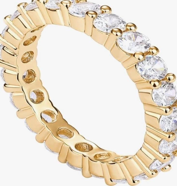 (New)PAVOI 14K Plated Gold Plated Cubic Zirconia