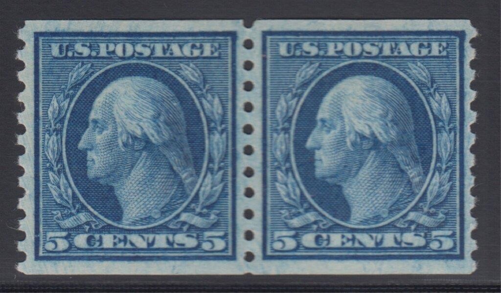 US Stamps #458 Mint pair, CV as singles $105