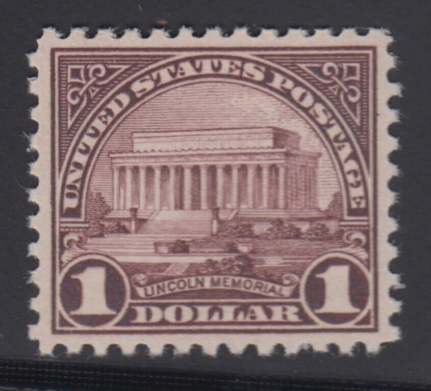 US Stamps #571 Mint NH, beautifully centered