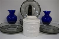 Cobalt vases