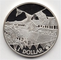 2002 Cook Islands $1 Proof Silver Coin