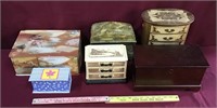 Assortment Of Trinket And Jewelry Boxes