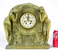 Crown Vienna Art Nouveau Mantel Clock