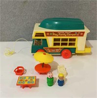 Vintage fisher price play family camper
