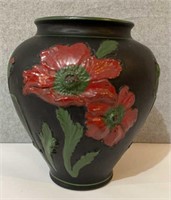 Antique Tiffin amethyst poppy vase