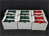 6 boxes of red & green votive candles